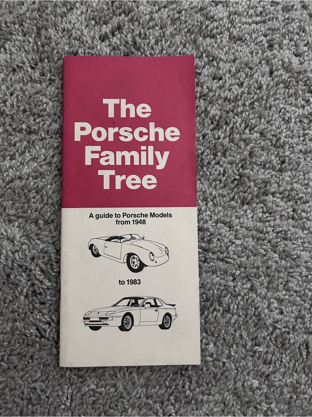 Vintage 1982 Porsche Family Tree Car Brochure Showroom Catalog